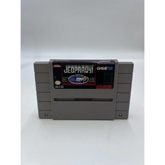JEOPARDY DELUXE EDITION Super Nintendo SNES Game - Picture 1 of 2
